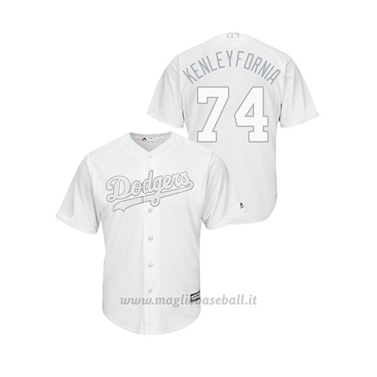 Maglia Baseball Uomo Los Angeles Dodgers Kenley Jansen 2019 Players Weekend Kenleyf Ornia Replica Bianco